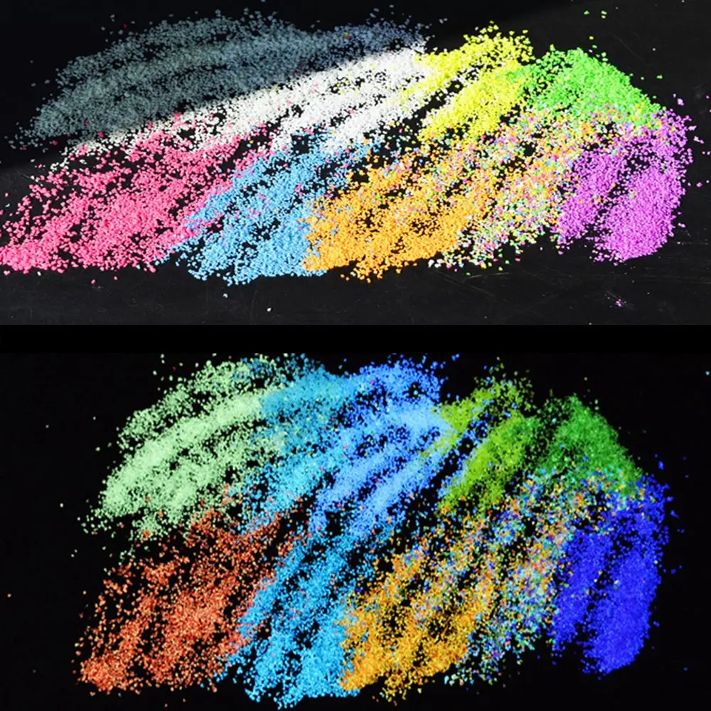 Painting Fluorescent particles Beach Decor Glow in the Dark Decorative Sand Stones Luminous Stones Fish Tank Gravel