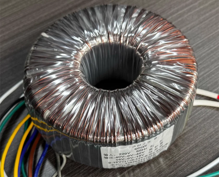 600W 순수 구리 토로이달 변압기 입력: 0-230V 출력: AC40-0-40V AC15-0-15V AC0-15V AC0-12V AC0-9V 앰프용