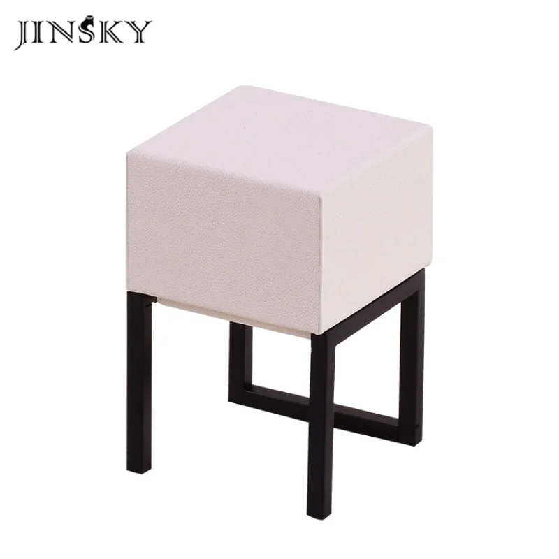 커스텀 Jinsky 커스텀 로고 PU 가죽 반지 귀걸이 목걸이 팔찌 펜던트, 주얼리 디스플레이 스탠드