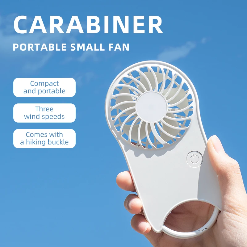 Handheld Usb Mini Fan Portable Pocket Fan Office Dormitory Desktop Fan Outdoor Travel Air Cooler Three-speed Wind Speed