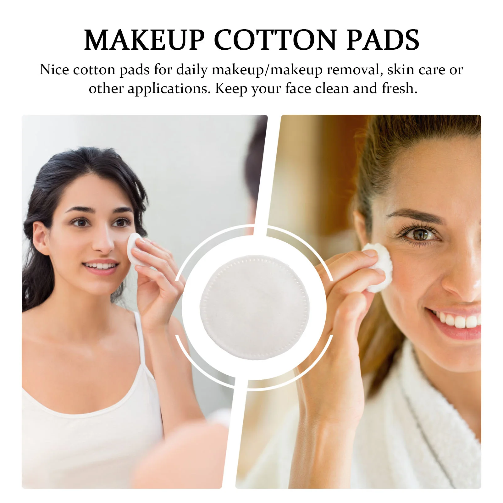 200 Pcs Facial Cotton Pads Makeup Face Toner Skincare Accessories Rounds Pocket for 4