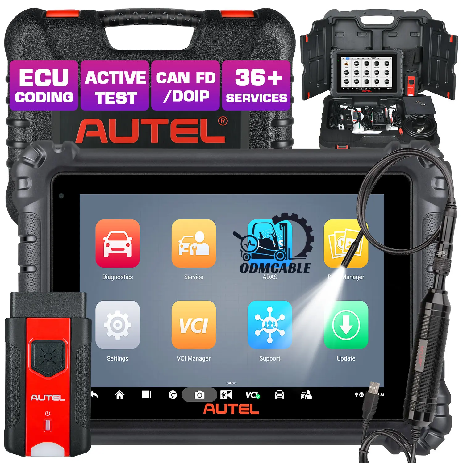 

Autel MaxiCOM MK906 Pro Car Diagnostic Tool, Same Functions as MS906 Pro, Advanced ECU Coding Active Test, DoIP CAN FD