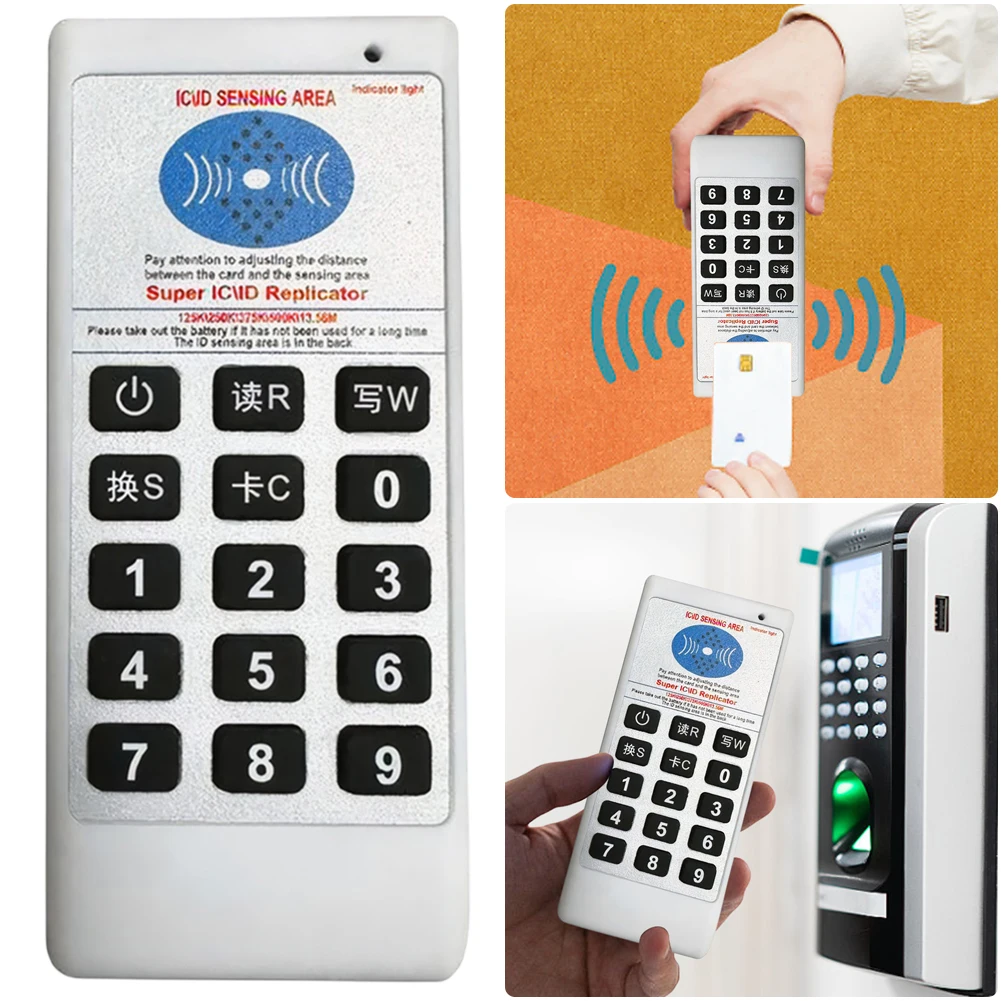 복사기 클로너 125Khz-13.56MHZ RFID NFC IC 카드 리더 및 라이터 액세스 태그 복사기 휴대용 RFID 스마트 카드 리더
