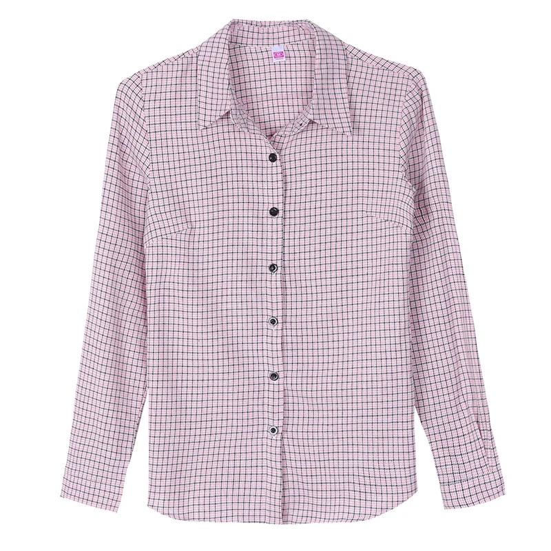 Autumn New Middle-Aged Mother Long Sleeved Cardigan Top Women'S Fashion Versatile Casual High-Quality Slimming Plaid Shirt