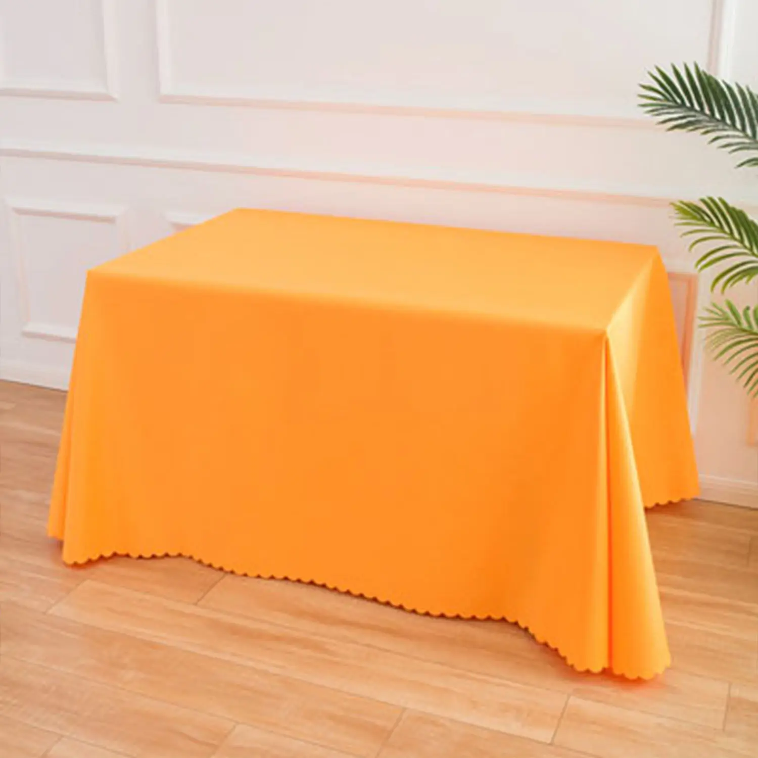 

Solid color rectangular tablecloth dessert tablecloth spread white