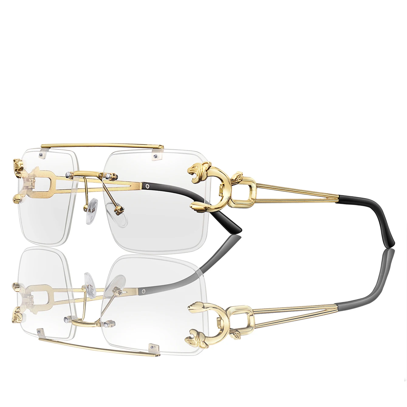 Fashion Leopard Print Temple Sunglasses Cycling Hiking Running