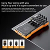 200000mAh Solar Power Bank Portable Large Capacity Charger 120W Super Fast Charging With Four Cables for Xiaomi Iphone Samsung 2