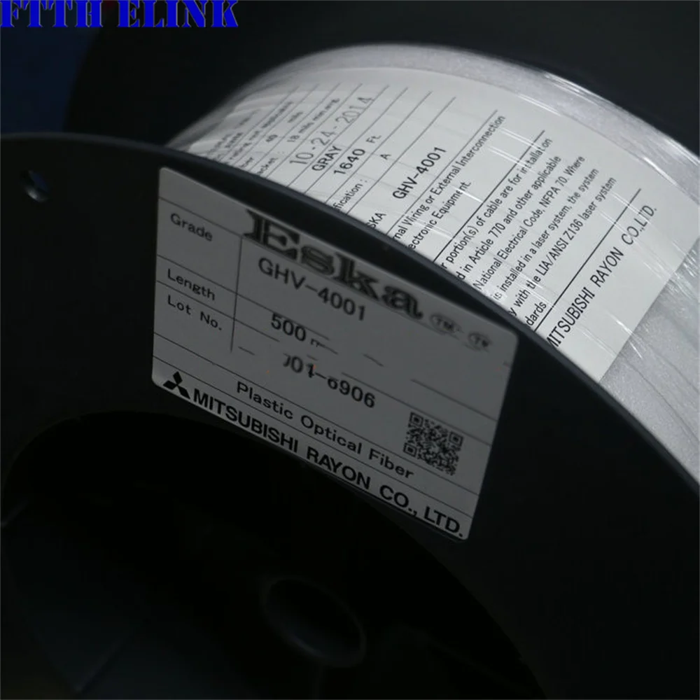 POF Plastic Optical Fiber Cable, 10m30m50m, 1.0mm Core simplex 2.2*1.0 Duplex 2.2x4.4 SH4001 HFBR-EUS500Z, Imported Fiber SX DX