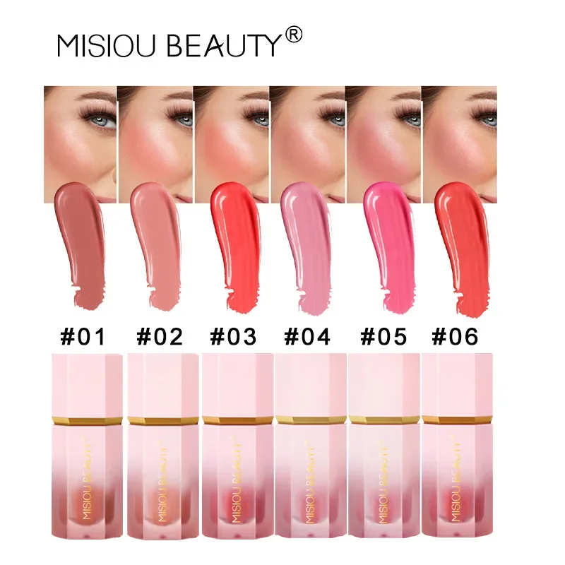 Natural Longlasting Liquid Blush Stick Makeup for Women Waterproof Contouring and Brightening Daily Use All Skin Types Cosmetics