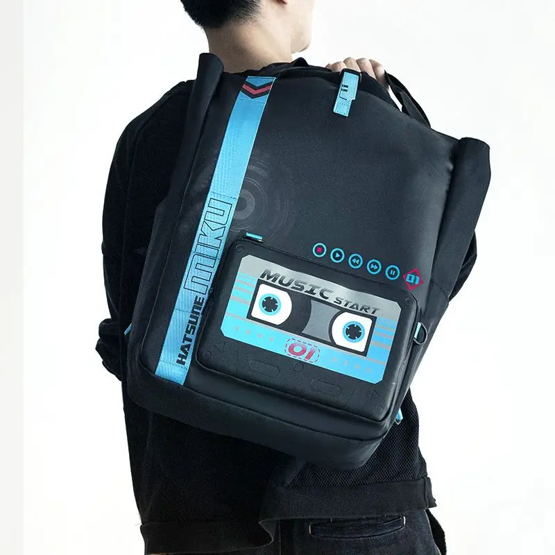 

Hatsune Miku Peripheral Handbag Anime Peripheral Large-capacity Travel Crossbody Computer Bags Single Double Shoulder Tote Bag