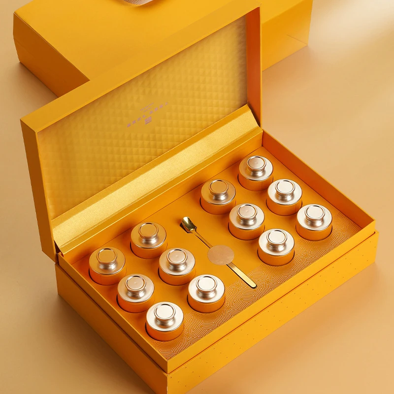 Wooden Puer Tea Storage Box Luxury Loose Longjing Tea Organizer Creative  Tieguanyin Storage Boxes Chinese Style Gift