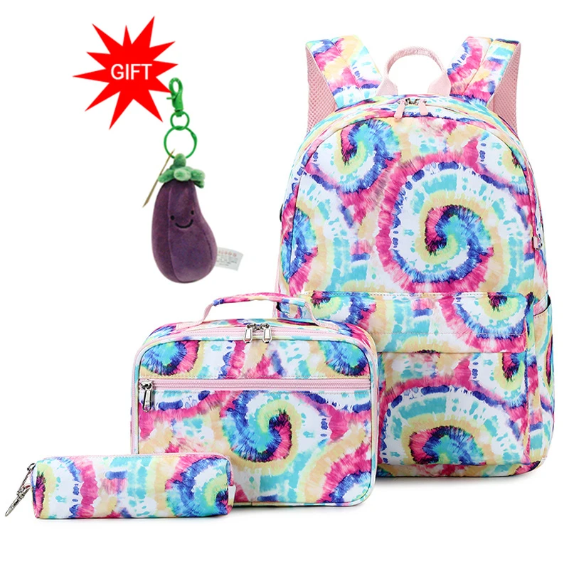 Teenage School Backpack Bag Set Lightweight Fashion Girls Women Kids School Bags College Bookbag Fits 14 Inch Laptop Bag 6
