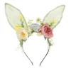 Bunny Accessories Rabbit Ear Headband Sweet Children's Artificial Flower Outdoor Photo Baby Headwear Party Hair Ears Fabric 1