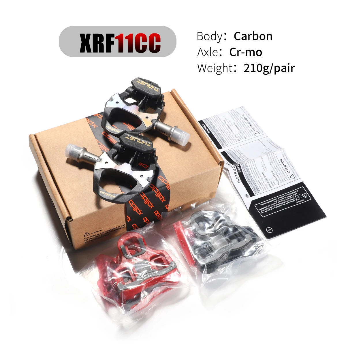 超軽量 XPEDO THRUST セット164g 未使用品 XPEDO THRUST road bike pedal carbon fiber superlight 164g Ti