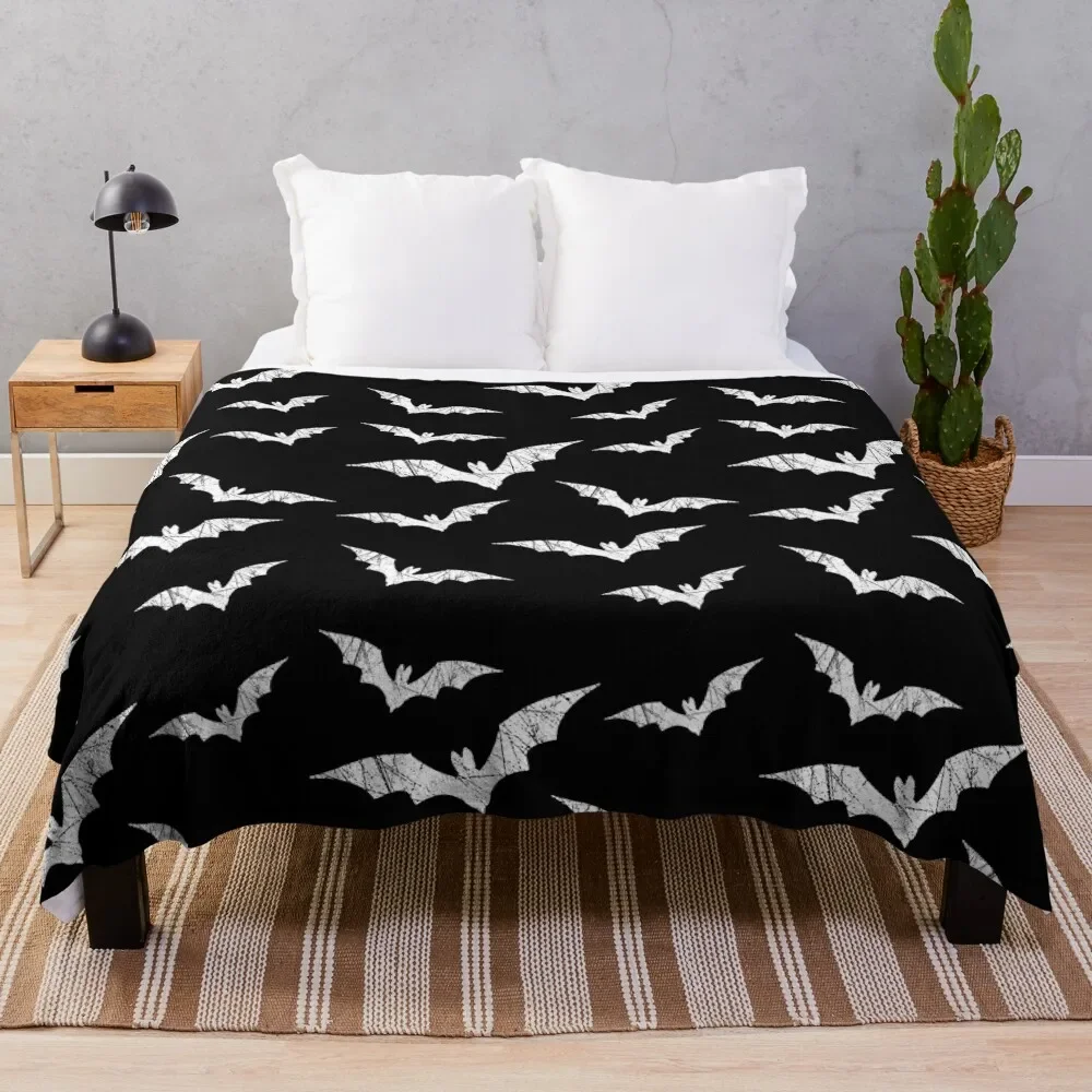 

Bats Pattern Throw Blanket manga Luxury Thicken Retros Sofas Blankets