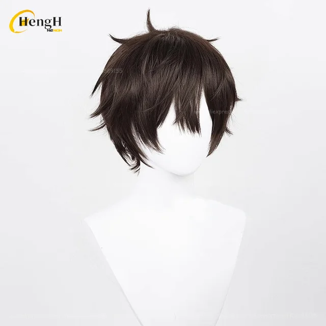 In Stock Game P5 Amemiya Ren Synthetic 28cm Black Wig Kurusu Akira And Glasses Heat Resistant Hair Halloween Cosplay Anime Wigs 3