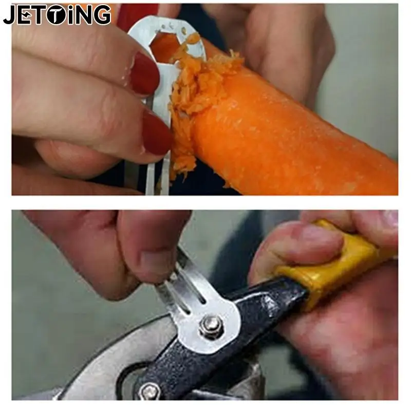 Multi Function Tool Stainless Steel Hairpin Hair Clip Ruler Cutter Screwdriver Keychain