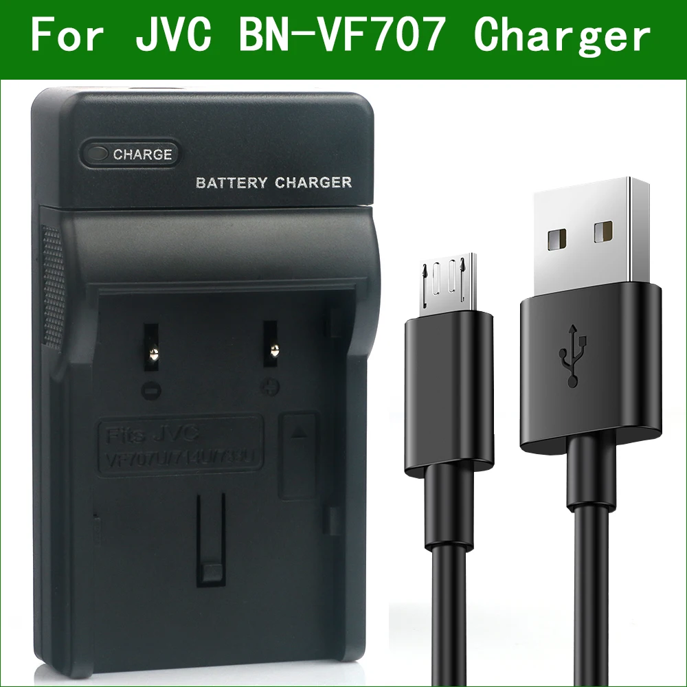 BN-VF707 디지털 카메라 배터리 충전기, JVC GR-D320 GR-D325 GR-D340 GR-D345 GR-D350 GR-D360 GR-D370 GR-D371 GR-D375 GR-D390
