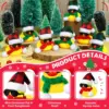 Christmas Mini Rubber Duck Bulk with Sunglasses Scarf Hats   Duck  Bath Toy Xmas Decor for Christmas Winter Gift Cruise 2