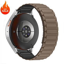 Versatile Silicone Magnetic Watch Strap - Available in 18mm, 20mm, 22mm Sizes - 22mm (Chocolate Black)