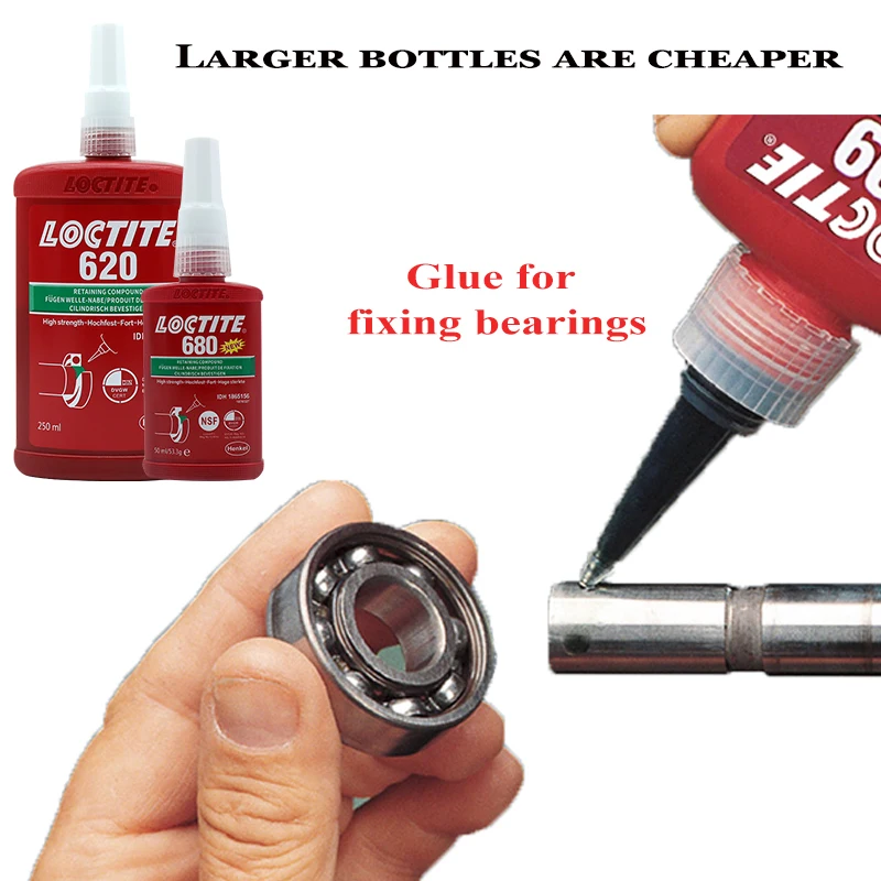 

European Loctite 680 620 648 638 680 Hold Glue Cylindrical Bearing Glue Bushing fixation Fastening Caulking Seal Anaerobic