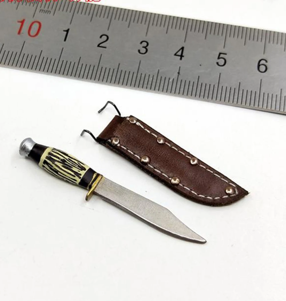 

DID A80144 Scale 1/6 WWII US Army Ranger Sniper Toys Model Dagger Knife With Holster For 12inch Doll Soldier Collect