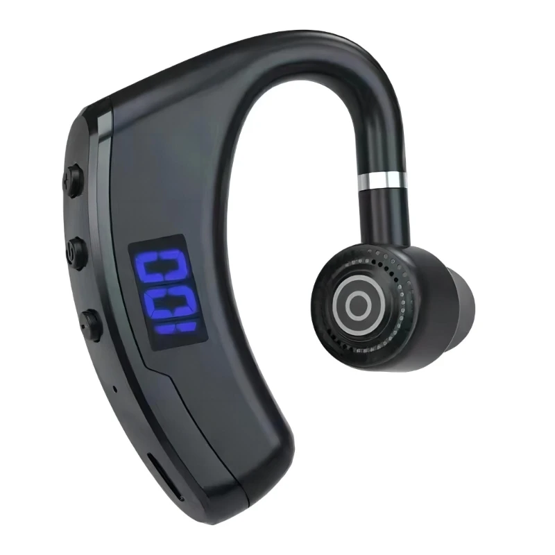 V9 Headset Wireless Digital Display Headphone for Business Noise Reductions Bluetoothcompatible5.0 with Microphone 1