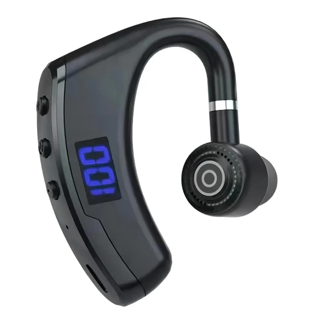 V9 Headset Wireless Digital Display Headphone for Business Noise Reductions Bluetoothcompatible5.0 with Microphone 1