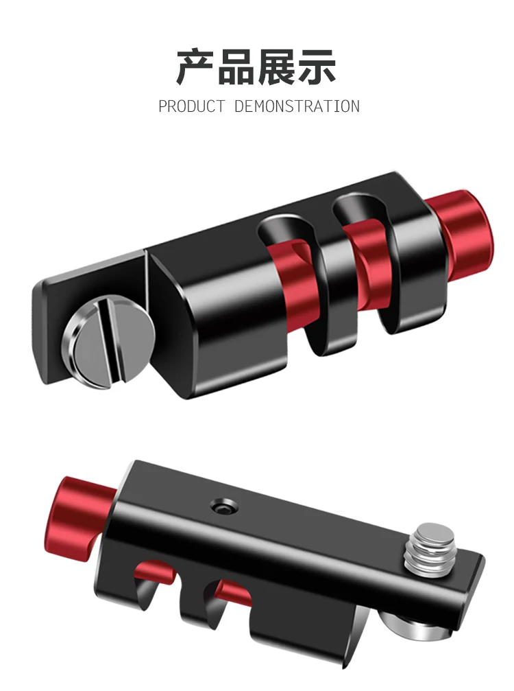 HDMI-Compatible Cable Clamp for Sony A72 A73 Cage Rig Plate Adjustable Wire Clip