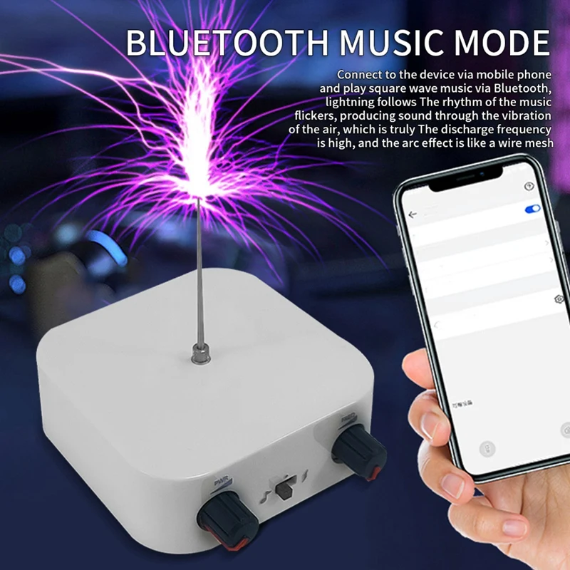 Bluetooth Music For Tesla Coil Arc Plasma Loudspeaker Wireless Transmission Touchable With EU Plug Easy Install