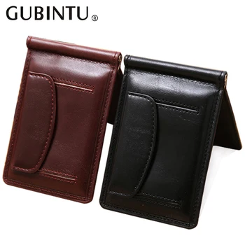 Portafoglio con fermasoldi in pelle da uomo piccolo di nuova moda con portamonete porta carte porta contanti porta documenti mini borsa con cerniera magnetica per uomo