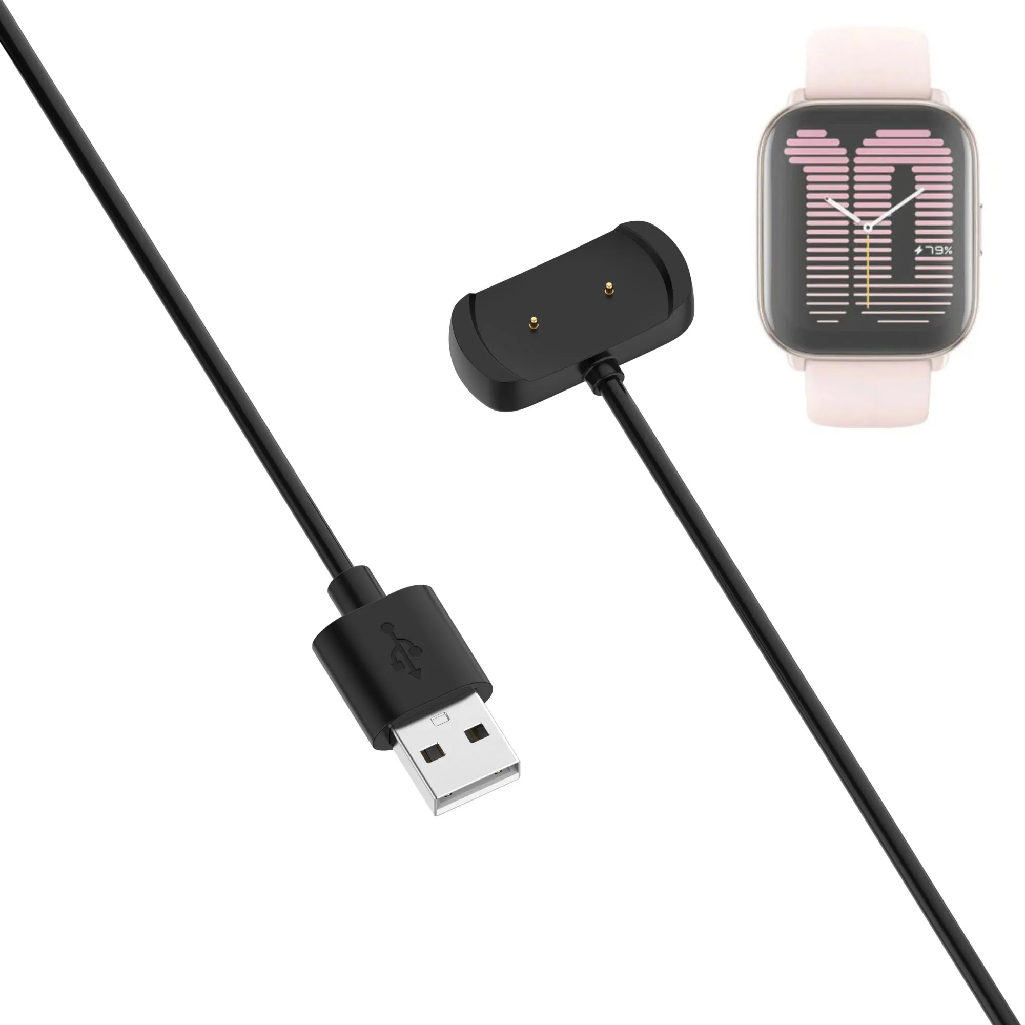 

Smartwatch Dock Charger Adapter USB Charging Cable Power Charge Wire For Amazfit Active / Active Edge Smart Watch Accessories
