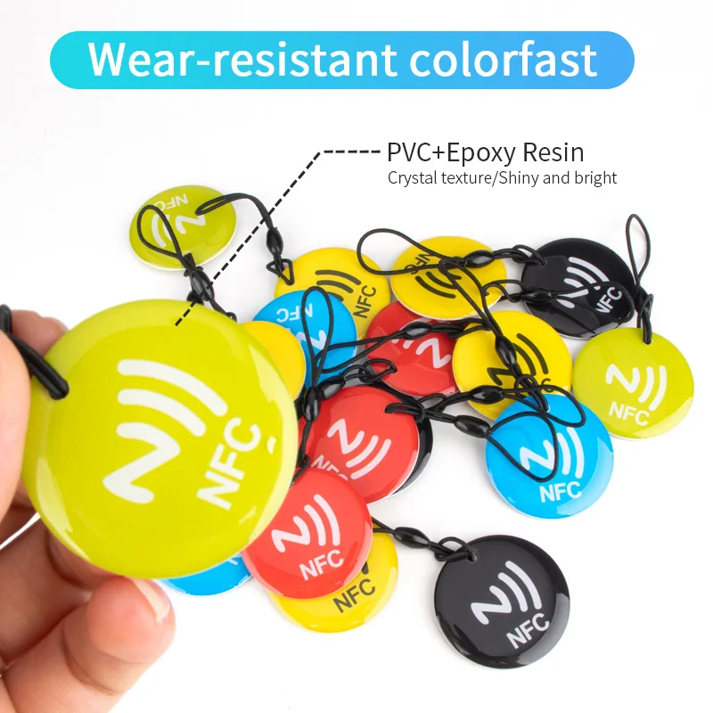 Order Waterproof NFC Tags Social Media RFID Epoxy Tag for Phone