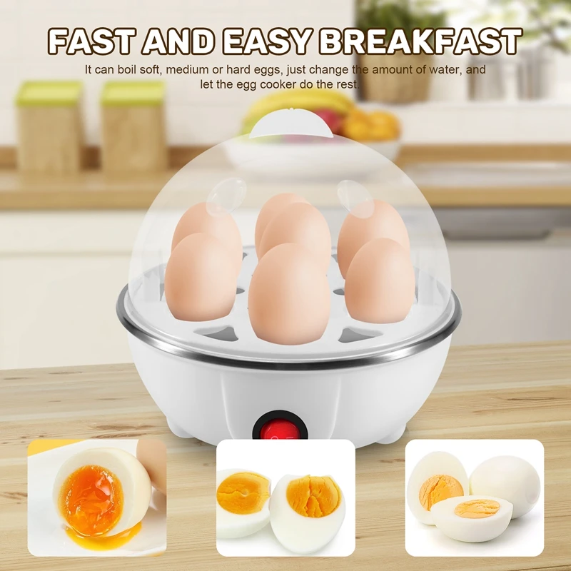 Electric Boiled Egg Cooker Boiler Maker Rapid Heating Stainless Steel Steamer Pan egg cooker