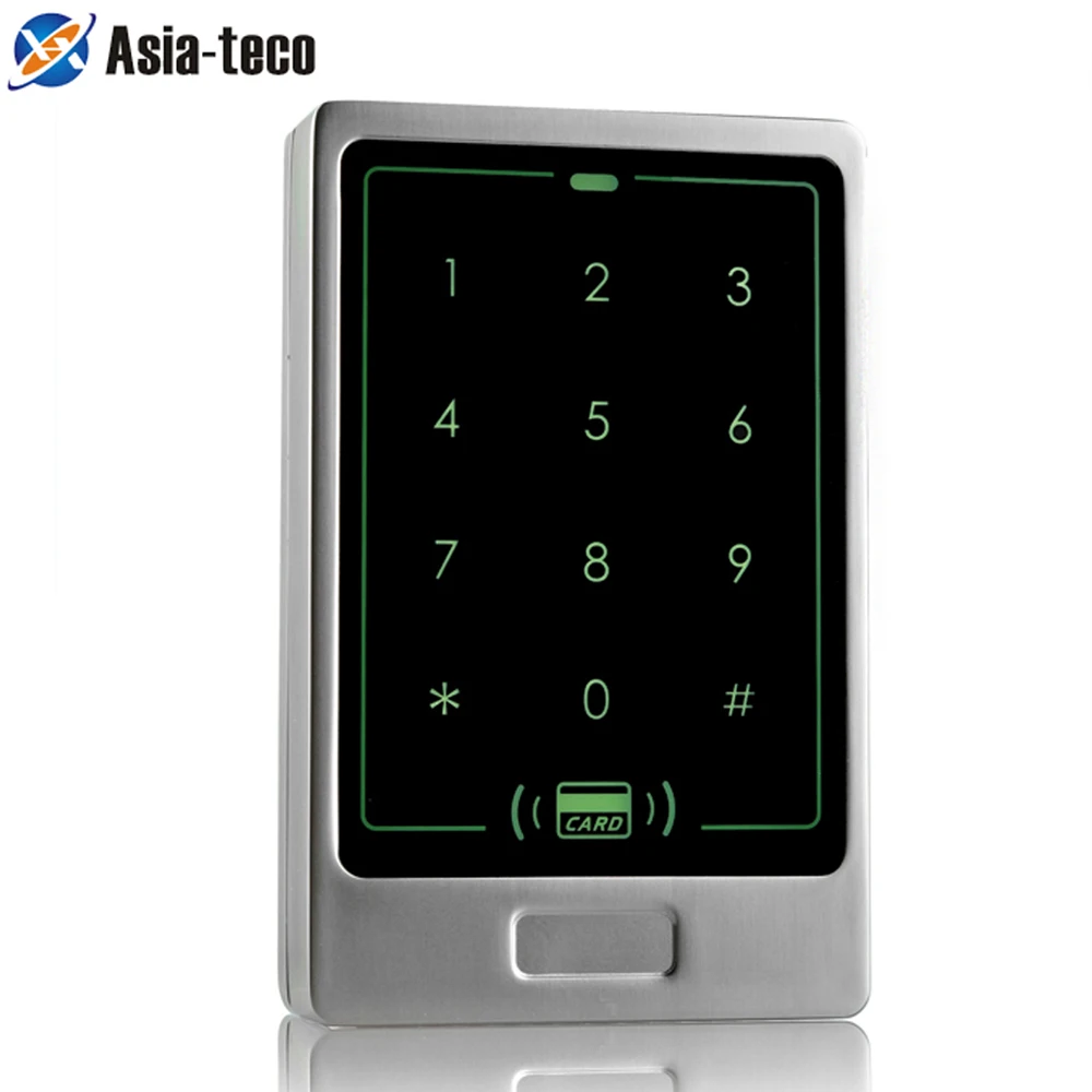 

RFID Standalone Touch Metal Access Control 125KHz ID Waterproof Cover For Door Access Control System 8000 user