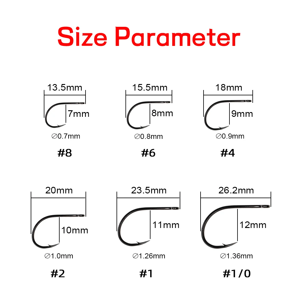 1Pack 3X Faultless O'shaughnessy Fishing Hook Barbed Fish Hooks