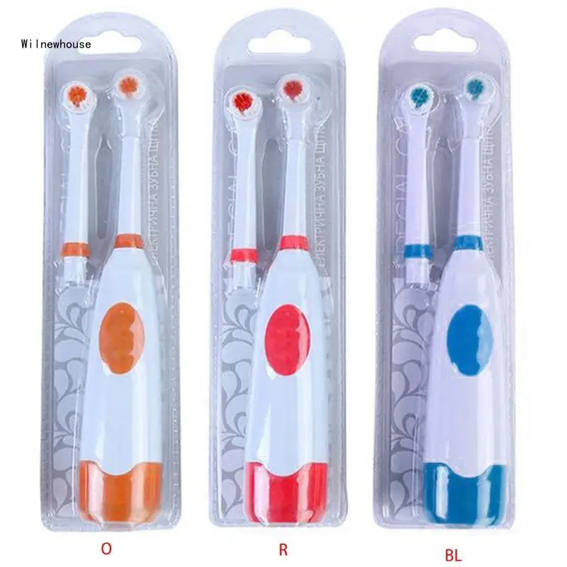 

Vibration Electric Toothbrush Heads Set Battery Operated Automatic Non-Rechargeable Waterproof Hygiene Brush Dropship