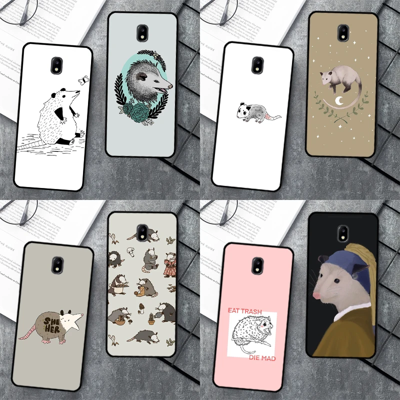 Cottagecore Opossums Case For Samsung Galaxy J7 2017 J1 J3 J5 2016 A6 A8 J4 J6 Plus J8 A7 A9 2018 Phone Cover