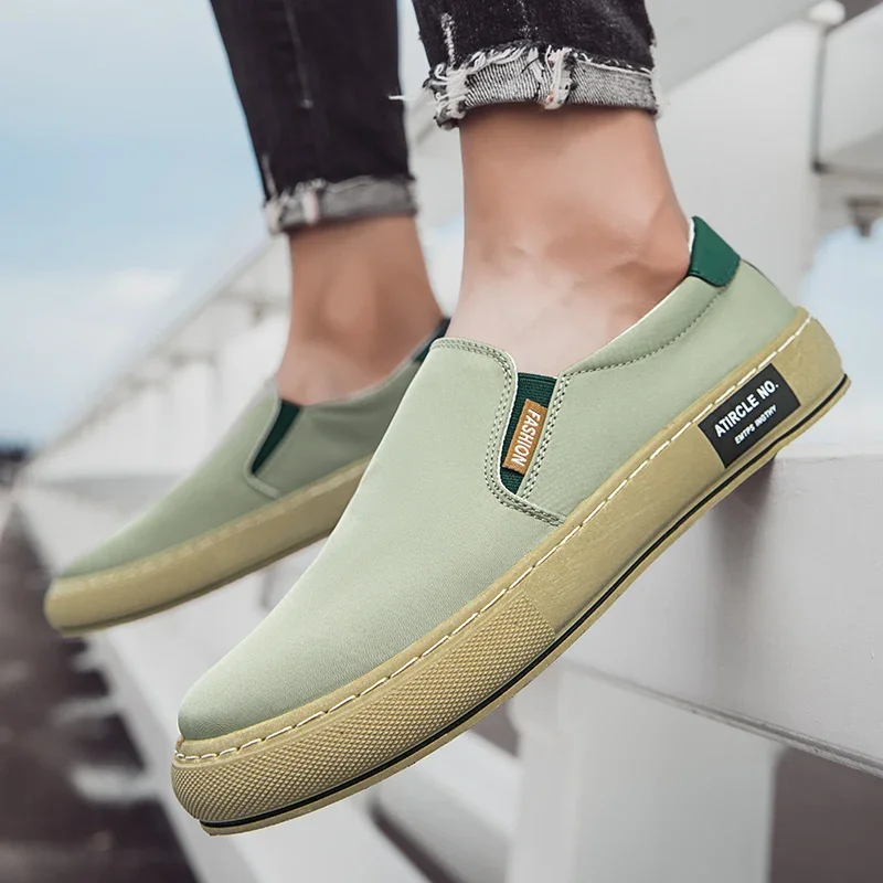 

Comfortable Mens Shoes Breathable Fisherman Shoes Men Casual Canvas Loafers Flat Vulcanized Sneakers Men Espadrilles Summer