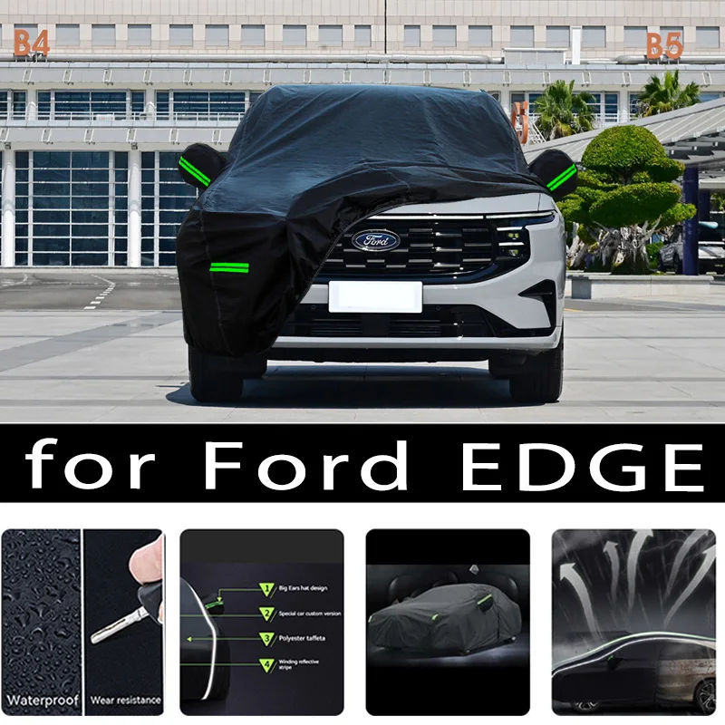 

For FORD EDGE Outdoor Protection Full Car Covers Snow Cover Sunshade Waterproof Dustproof Exterior Car accessories