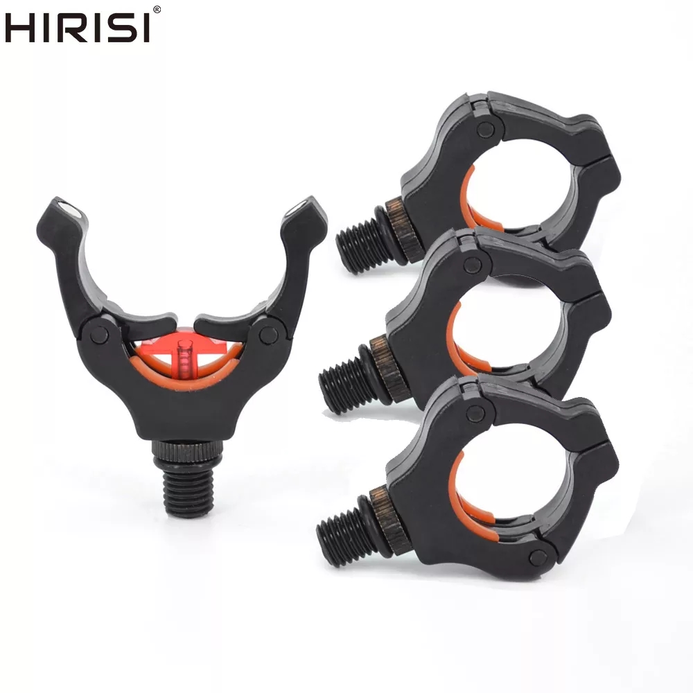 Hirisi 4pcs Carp Fishing Rod Rest Head Gripper for Rod Pod Holder with Magic Magnet Clips Keep Fishing Rod