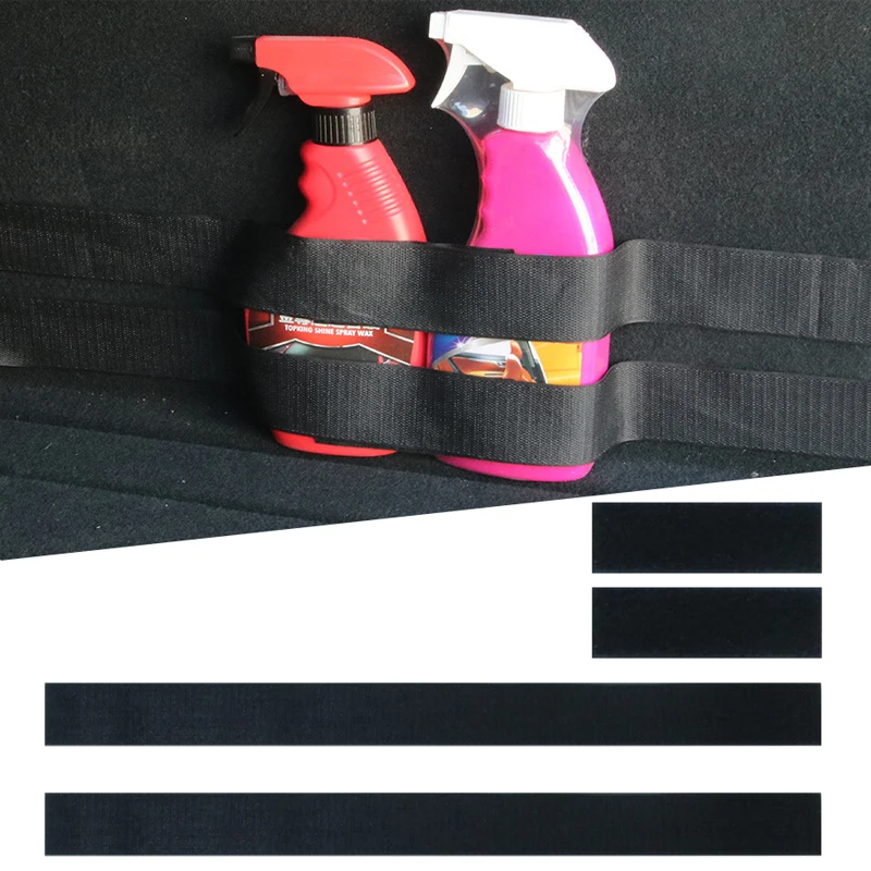 Elastic Fixing Belt Storage Bag Car Trunk Organizer Fire Magic Sticker Extinguisher Belt Strap Car Vehicle Interior Accessories