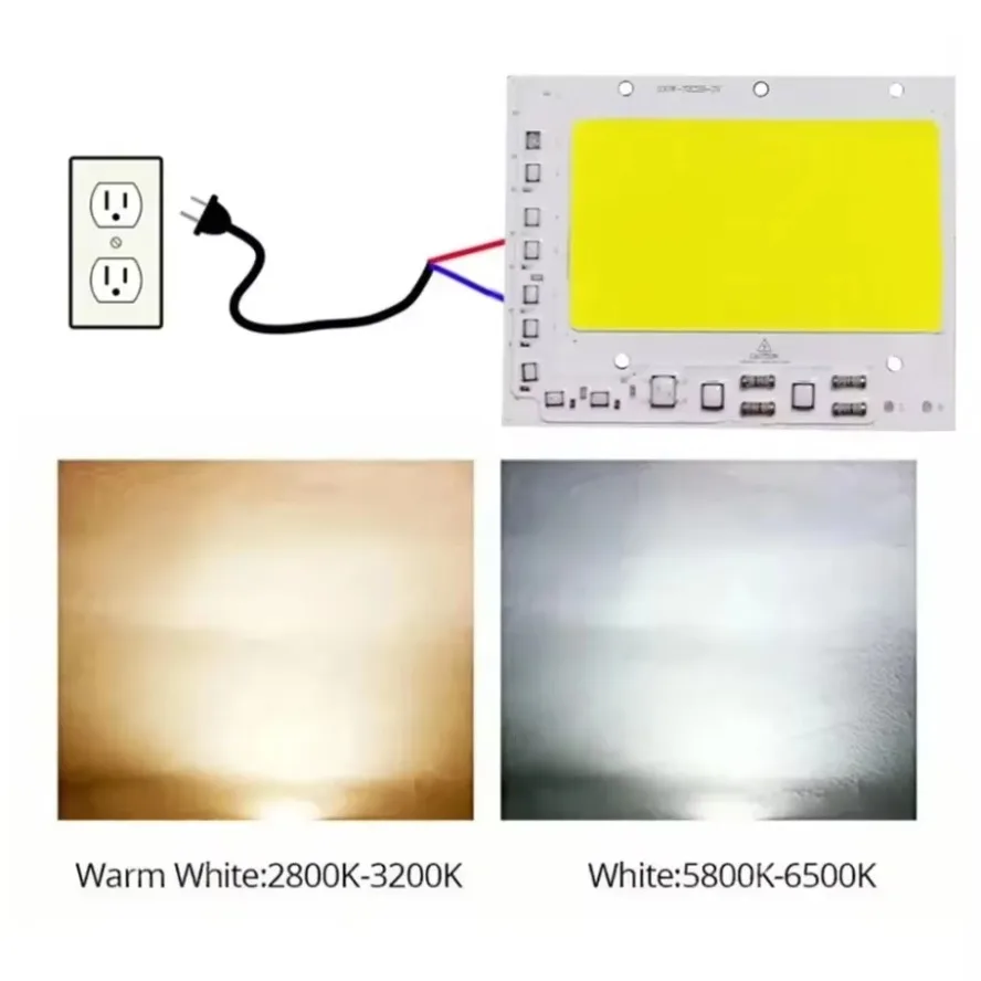 LED Lamp LED COB Chip Smart IC No Need Driver AC200-240V For Flood Light Spotlight DIY Chip COB Linear Lighting Light Source LED Chip LED Flood Light