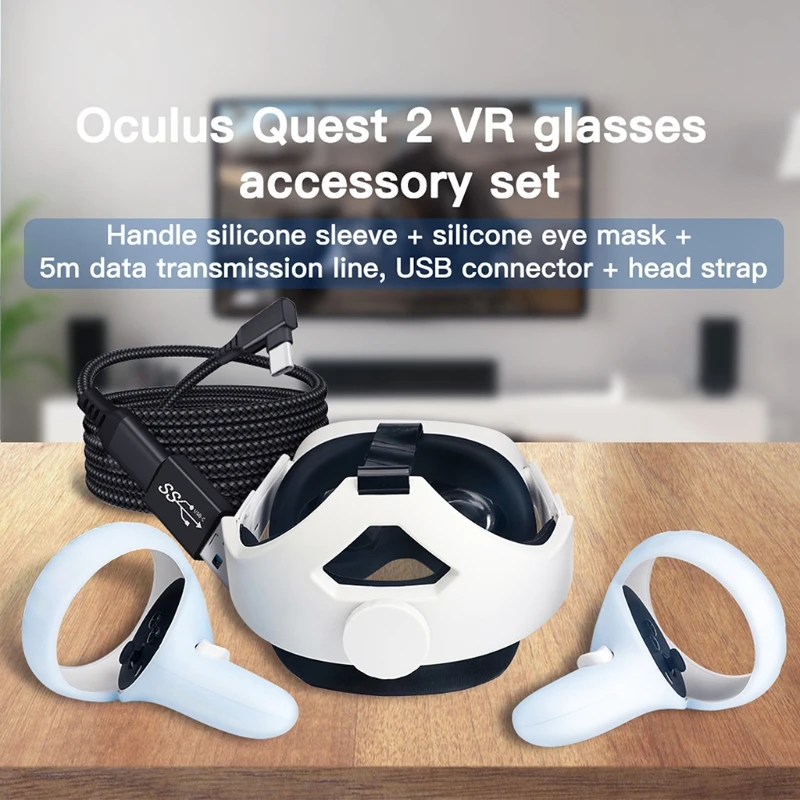 

Аксессуары для Oculus Quest 2. Силиконовая консоль для чехла C. Кабель-адаптер в комплекте.