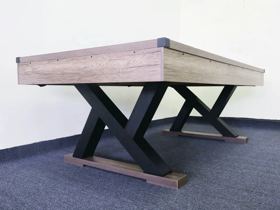 2020 Wholesale Standard Snooker Table Pool Table Wooden Grain PVC Indoor Game Table - Image 4