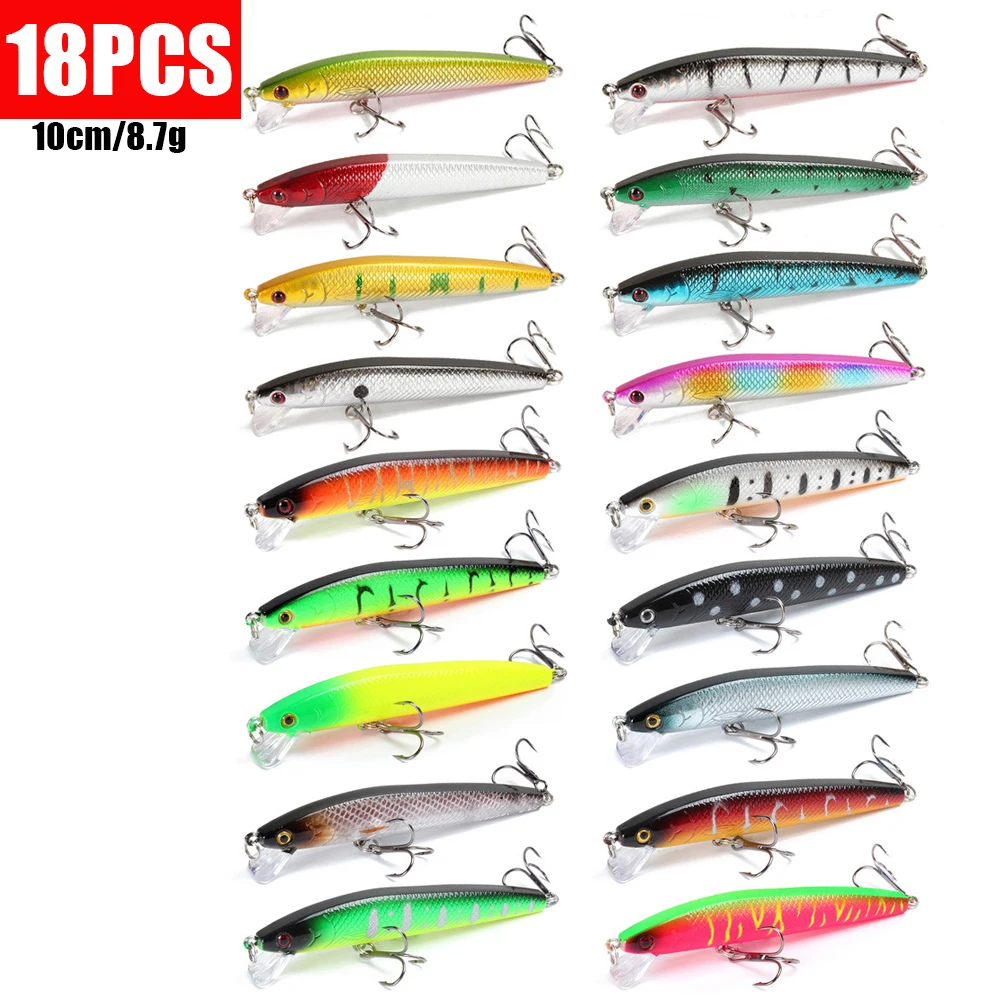 DZQ New Minnow Mixed 5/20/56PCS Fly Fishing Lure Kit Set