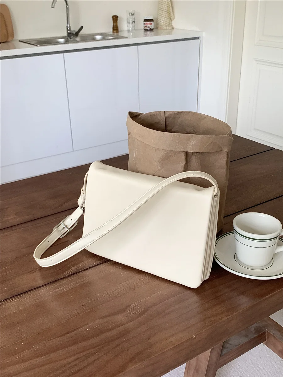 2024 Summer Flap-Style Double-Layer Single Shoulder Bag Korean Version Versatile Handheld Mini Square Bag Crossbody Bag