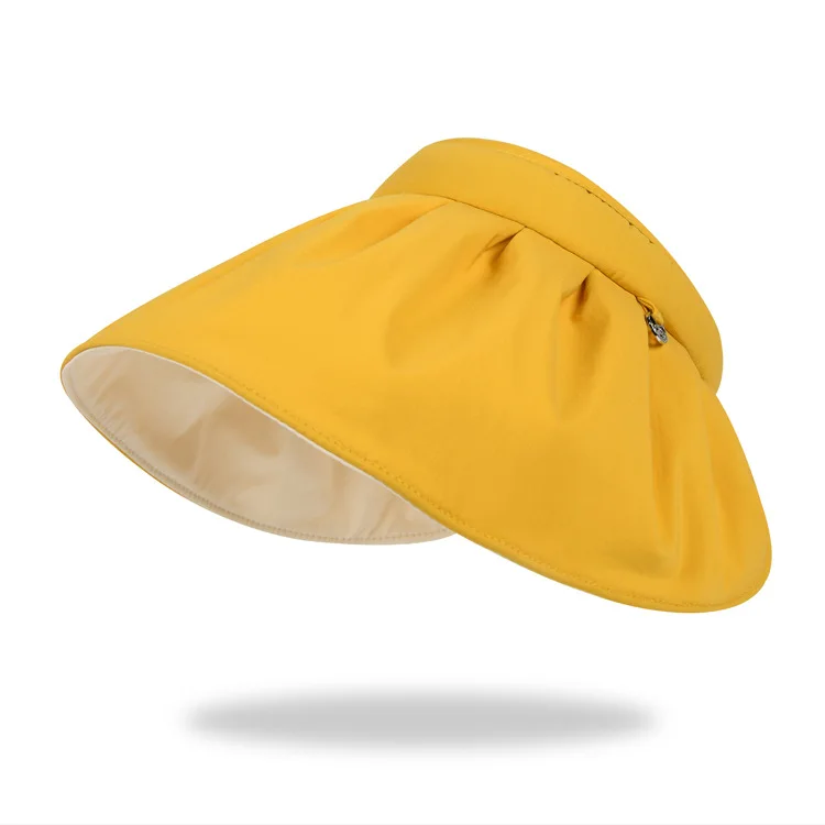 sunscreen hat for women UV protection face shielding beach sunshade hat for cycling empty top sun