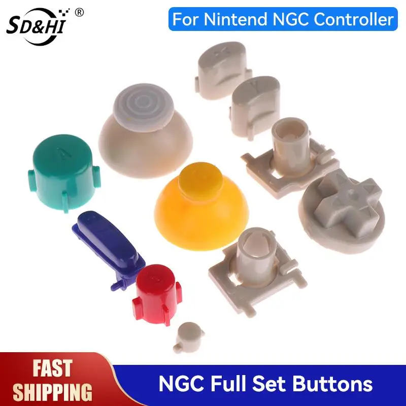 1Set Di Pulsanti Set Completo Per Gamecube L R Pulsanti Trigger Sinistro Destro Pulsanti Abxy D-Pad Kit Mod Set Per Controller Nintend Ngc