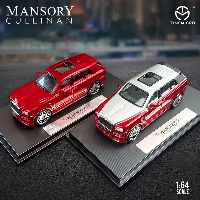 

Time Micro 1:64 модельные автомобильные рулоны R CULLINAN Mansory коллекция литья под давлением-красный